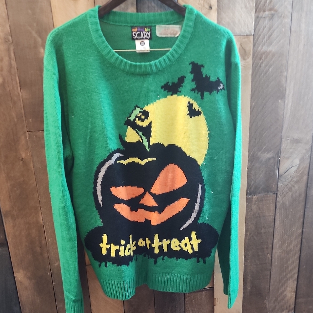 Light Up Halloween Green Sweater Size XXL - Picture 1 of 6